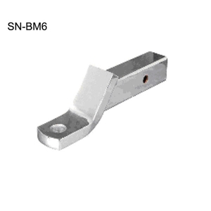 Zinc plated ball mount with 2" drop